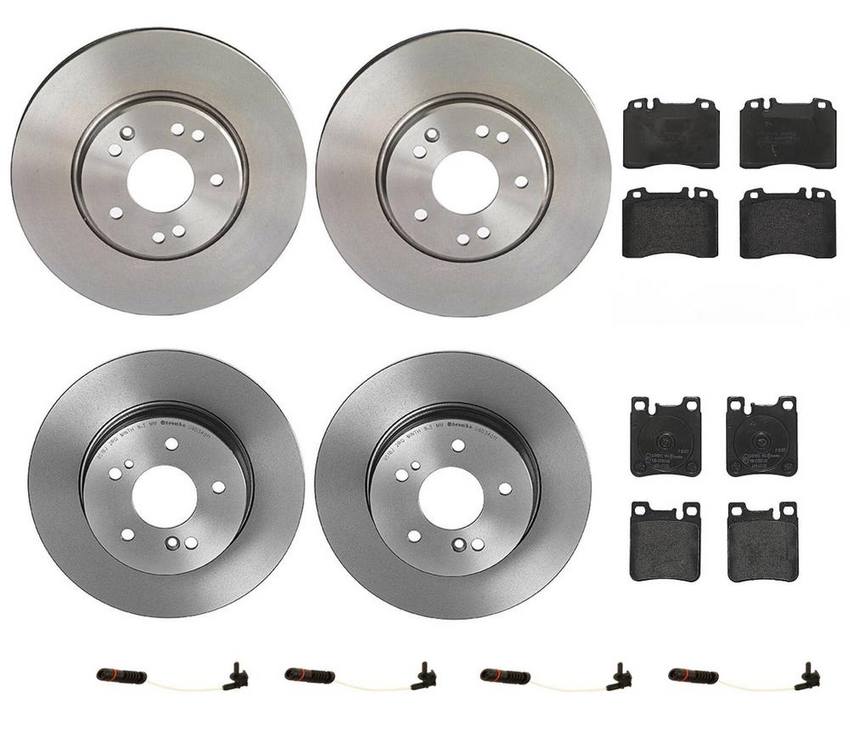 Brembo Brake Pads and Rotors Kit - Front and Rear (300mm/290mm) (Low-Met)